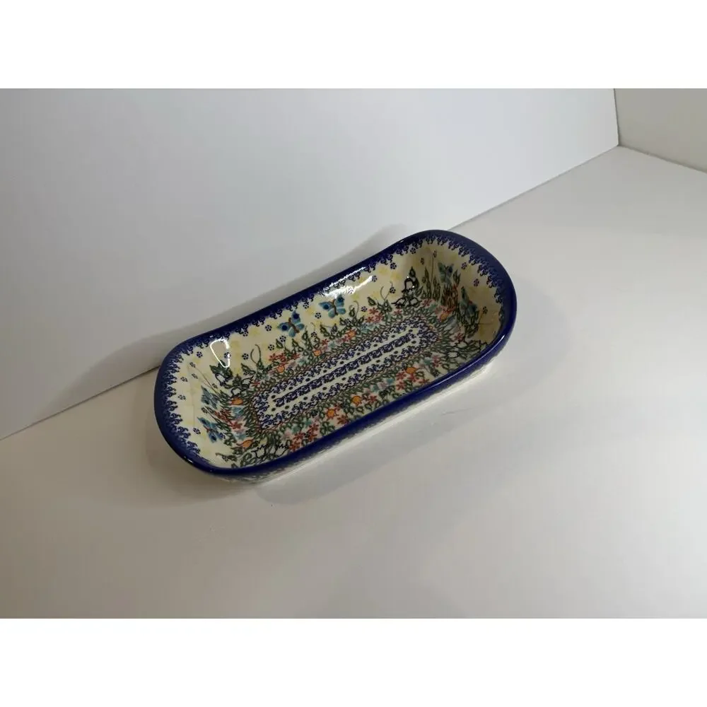 Polish Pottery Rectangular Baker Dish – Vena Ceramika UNIKAT – Hand Painted